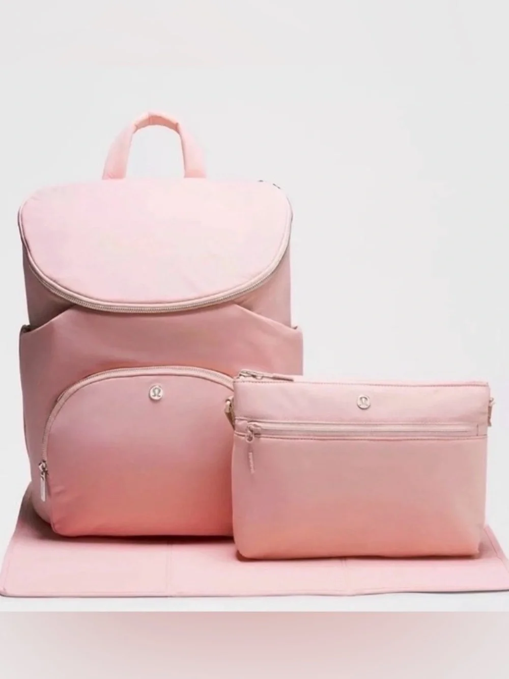 Lululemon Athletica New Parent Backpack 17 L Pink Haze Sheer Oak Rare Diaper Bag